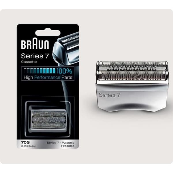 Razor head - BRAUN - Cassette 70S SERIES 7 / PULSONIC - Sølv
