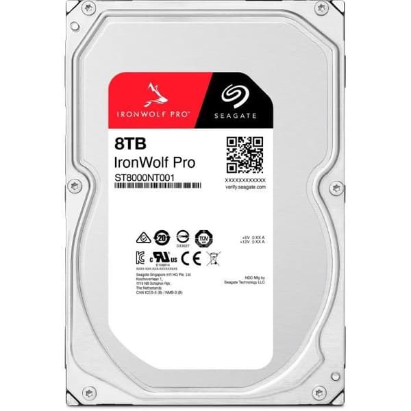 Intern hårddisk - SEAGATE - IRONWOLF PRO 8To - SATA 6 Gbits/s - 7200RPM