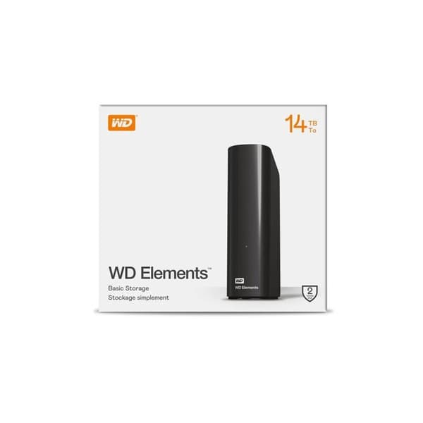 ELEMENTS BLACK 14TB 3.5IN USB 3.0 Extern hårddisk - Svart
