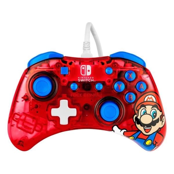 Spilcontroller - Nintendo Switch - Mario Rock Candy - Kable - PDP - Rød