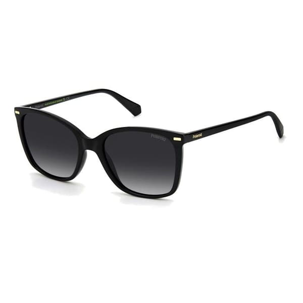 Sunglasses - Polaroid - PLD 4108/S BLACK - Wayfarer båge - Grå linser - Skydd 3