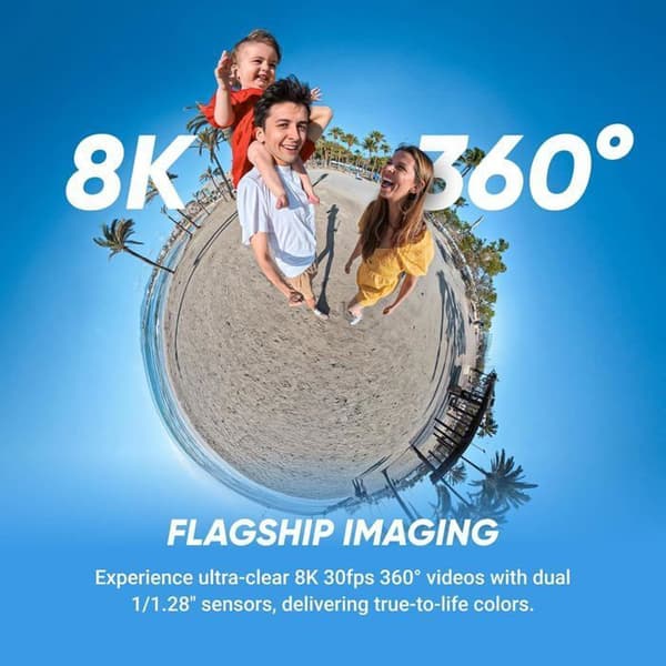 Pack Insta360 X5 Standard -8K Vit satin