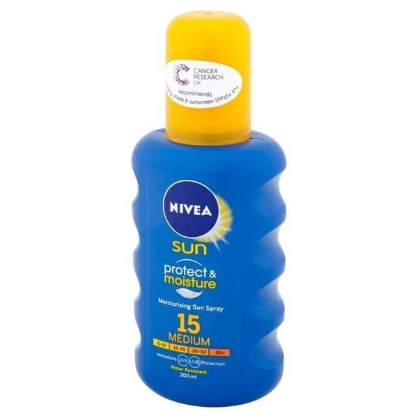 Nivea Sun Immediate Protection Moisturizing Spray SPF15 200ml SPRAY