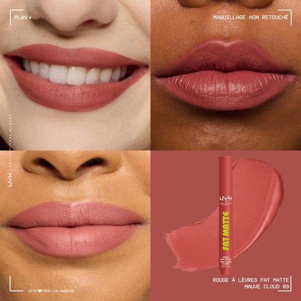 NYX Professional Makeup Fat Matte Læbestift Mat Cremet Mauve Cloud