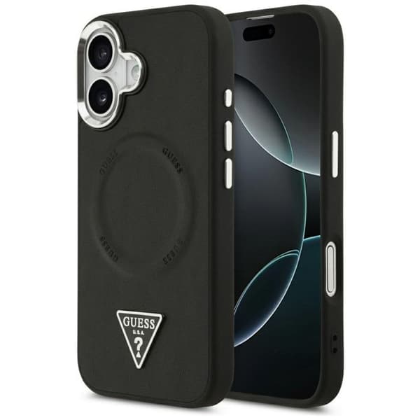 Guess Hardcase Triangle Logo MagSafe til iPhone 17 - Sort
