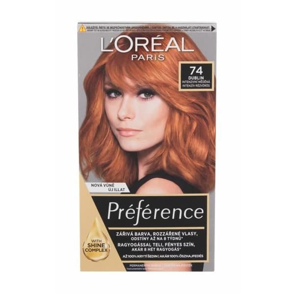 Hårfärg - L'Oréal Paris Préférence Feria - 74 Mango - Långvarig - Bländande glans