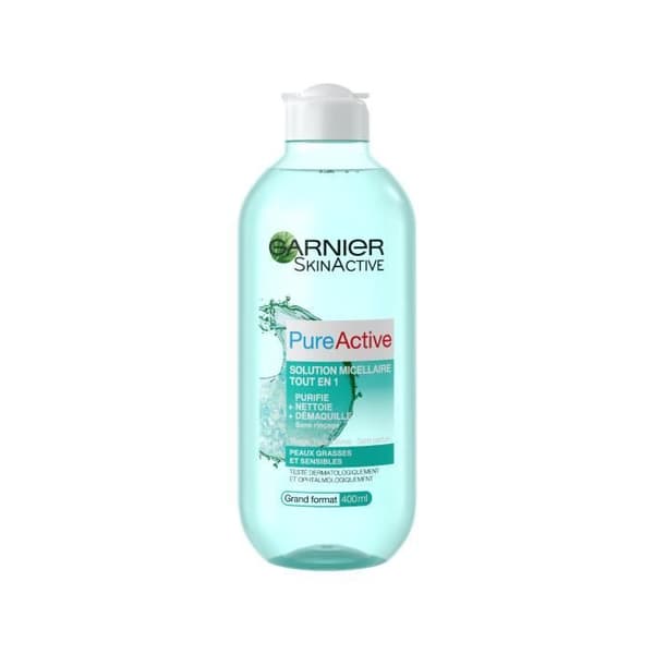 GARNIER-Pure Active Lösning Micellär Hela 1 Stor Format - 400 Ml