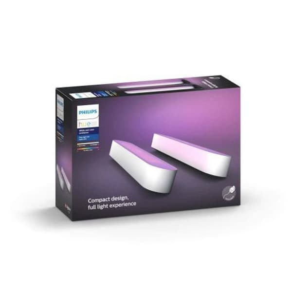 Philips Hue Play Pack x2 - Hvid - LED-kompatibel Bluetooth - Smart lys