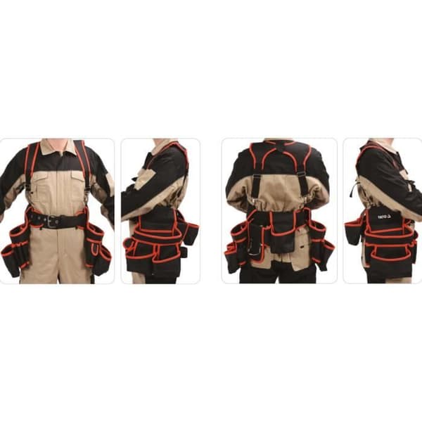 YATO Værktøjsbælte med stropper Polyester 128 cm