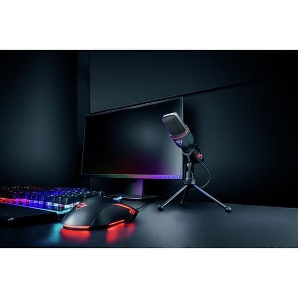 Microfon USB - TRUST - GXT 212 Mico - Justerbart stativ - Popfilter - Høj præcisionslyd