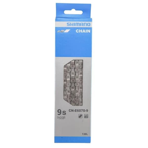 Shimano CN-E6070 elektrisk cykelkæde 9 gear - Grå