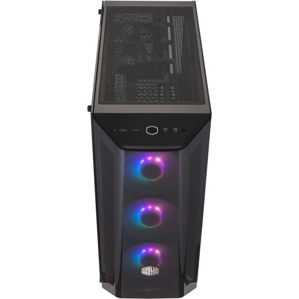 Gaming PC Chassi - COOLER MASTER - MasterBox MB520 ARGB - Härdat glas panel - 3 ARGB fläktar - Svart