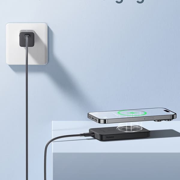 Extern Batteri - BASEUS - Mini Magnetisk - 5000mAh - Slim Design - 20W