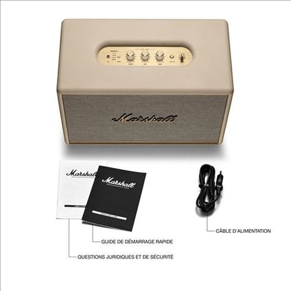 ENCEINTE - MARSHALL - WOBURN 3 - Bluetooth - Grädde - Trådlös
