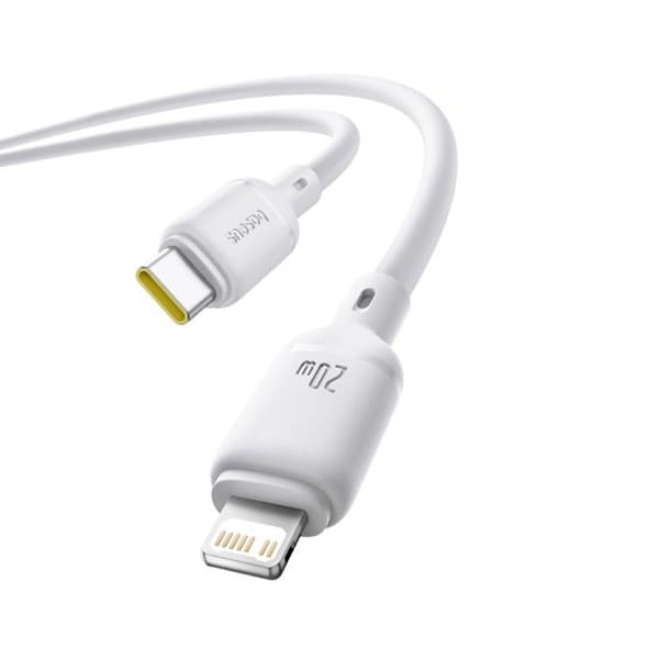 Baseus Silky Series USB-C Lightning PD 20W 1m Vit