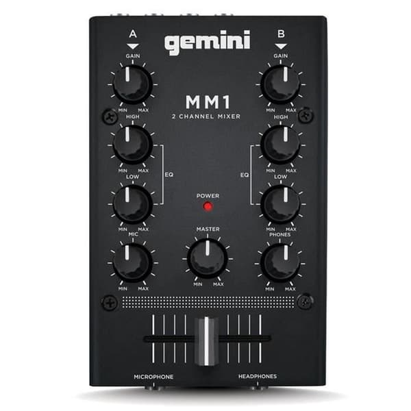 GEMINI MM1 MINI MIXER DJ-plade 2 kanaler