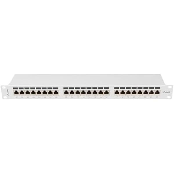 Patch Panel LANBERG PPSA-1024-S 24 porte 1U CAT.6A FTP grå