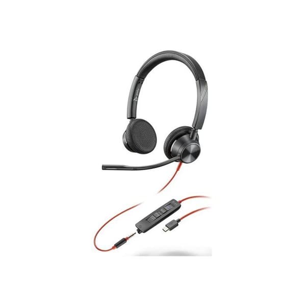 Hovedtelefon - HP - Poly Blackwire 3325 - USB-C - 3.5mm - Microsoft Teams Certificeret