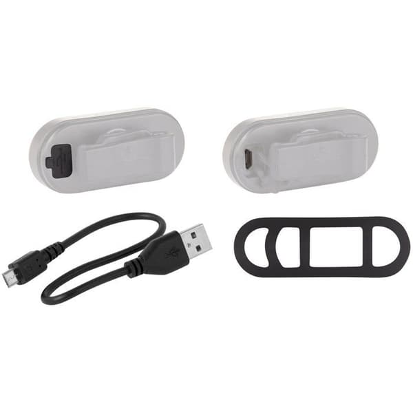 Cykelbaksida - FORCE - Force Arc - 40 lm - Uppladdningsbart batteri - Elastisk fäste