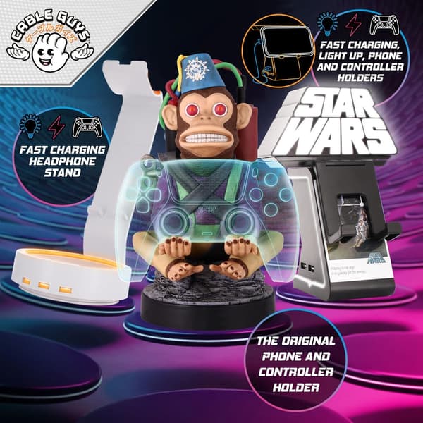 Lader og Støtte - Exquisite Gaming - Rafiki Figur - 20 cm - Micro-USB kabel 2 m - Multi-platform