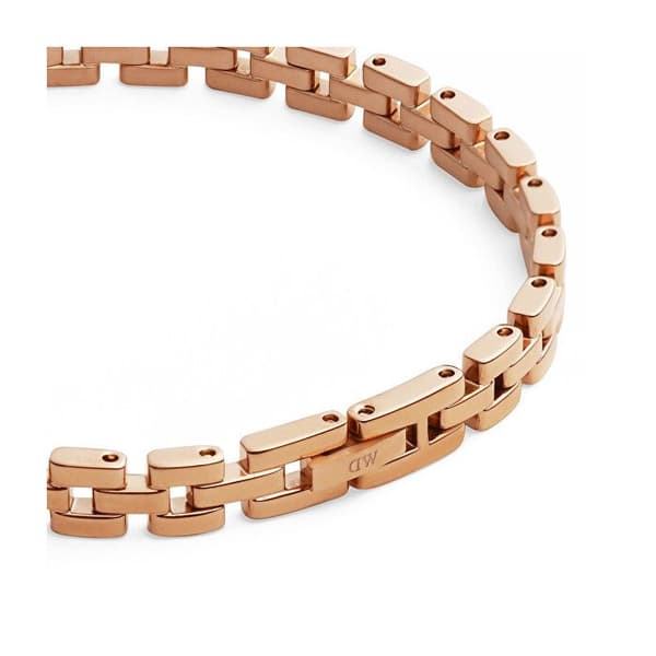 Armbandsmode i bronsstål 3-länk DW004009 - Längd: 17,5 cm