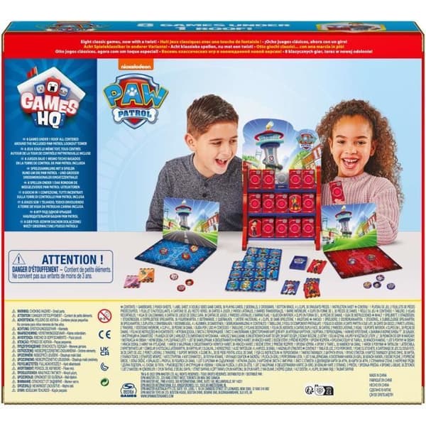 Paw Patrol stort set med 8 brädspel