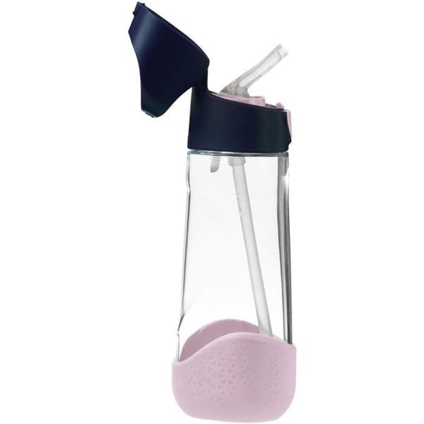 B.Box Flaska med sugrör 600 ml ingido rosa