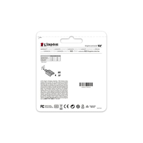 SD-kortlæser - KINGSTON - MobileLite Plus - USB 3.2 - Kompatibel med SD UHS-II - Sort