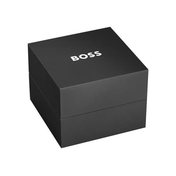 BOSS - Läderarmband Cando - Man - Grå