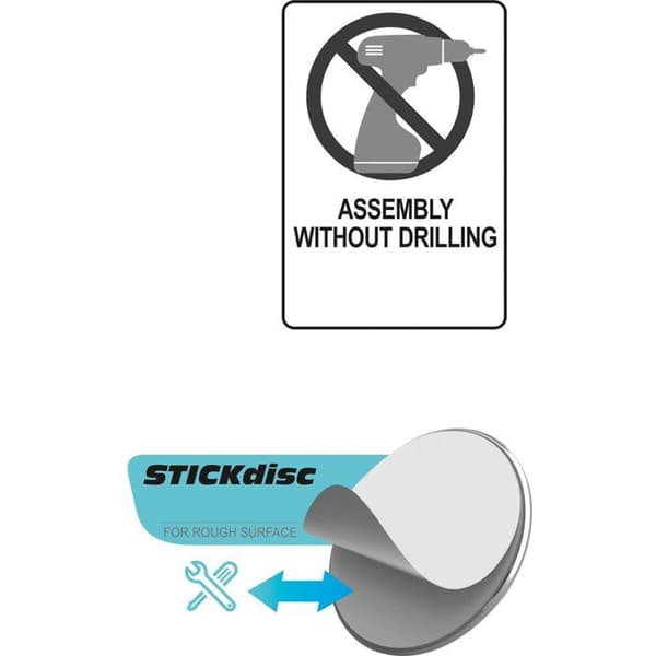 Porte-serviettes 55 cm 3M Steely
