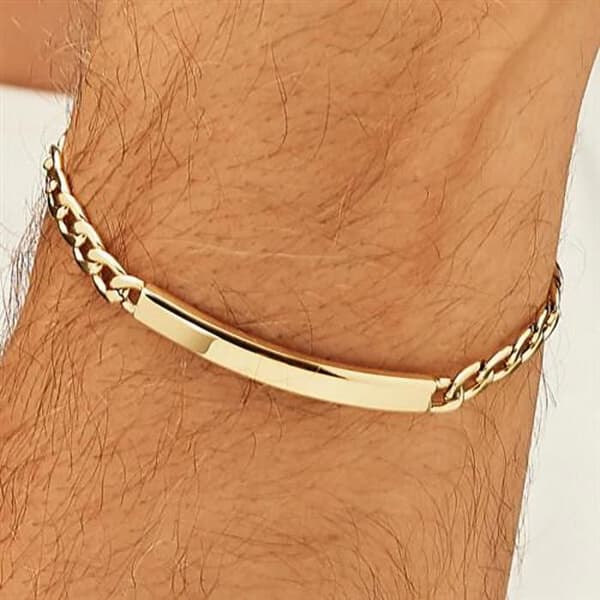 Armband - BROSWAY - Riptide BTD021 - Stål 316L - Guld - 21,8 cm
