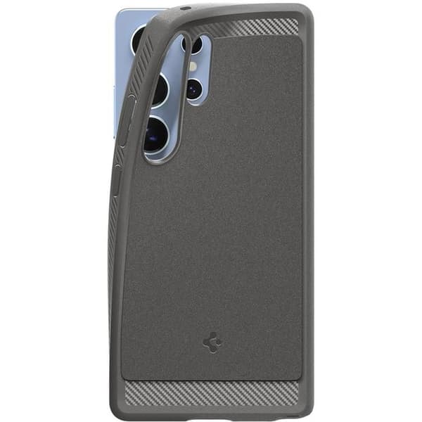 Coque - SPIGEN - Rugged Armor MagFit - Stødabsorberende - Carbon Design - Grå