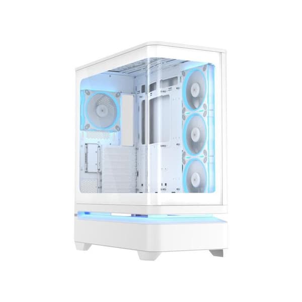 ASUS PRIME AP304 TG ARGB PC-chassi Vit med ARGB-belysning