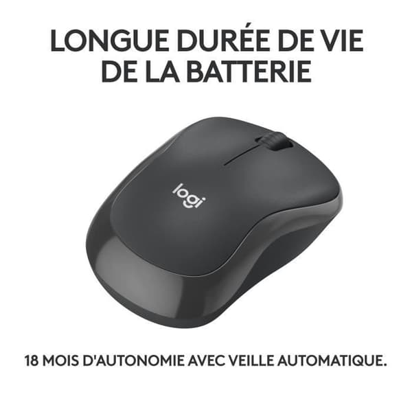 Mus - Trådlös - Logitech - M240 Silent - Grafit