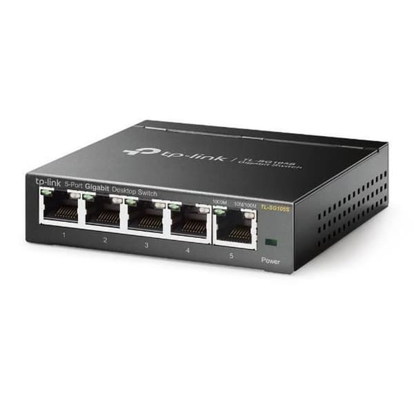 Tp Link netværksskift 5 porte 10/100/1000 Mbps