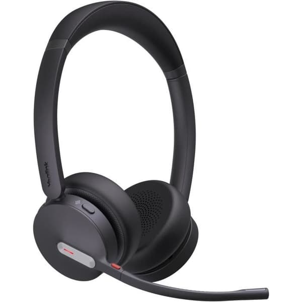 Trådløs headset - Yealink - WH64 Dual UC - Sort - Bluetooth - USB-C