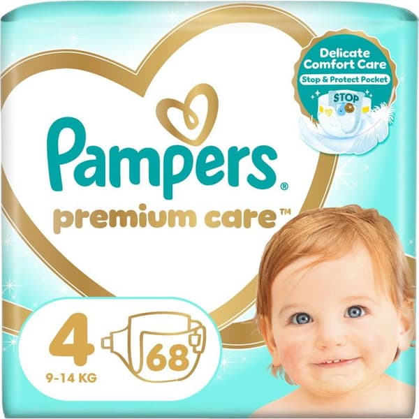 PAMPERS Premium Care str. 4 (68 stk)