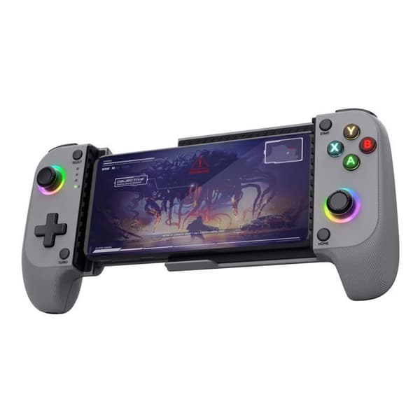 GXTrust Manette Smartphone Bluetooth - Trust GXT 735 Mylox - Android/iPhone/PS5/Xbox - RGB - Dobbelt vibration - Grå