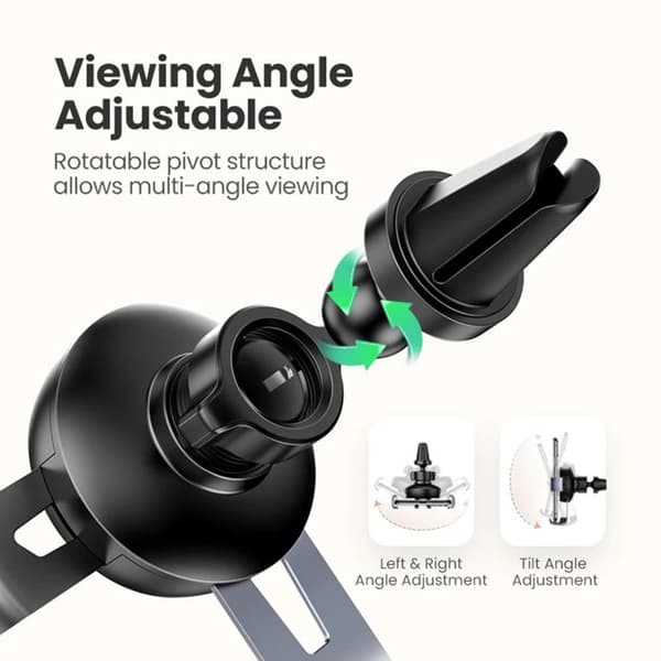 Telefonstöd - Ugreen - 50564 - Gravity Grip - Luftventil - Grå Space