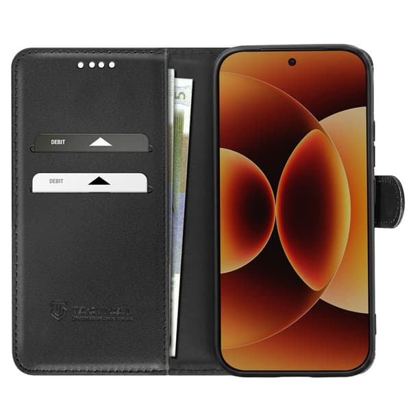 Pungetui til Xiaomi 17 med støtte til Field Notes, stødabsorberende taktisk sort
