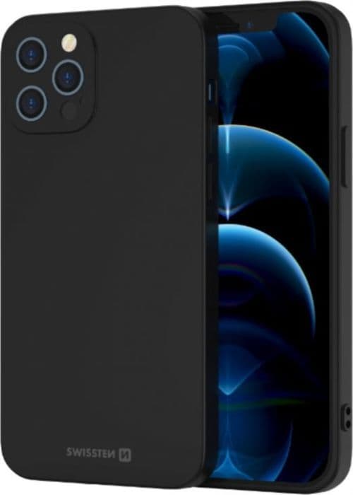 Telefoncover - SWISSTEN - 34500310 - Soft Joy - iPhone 15 - Sort - Blød