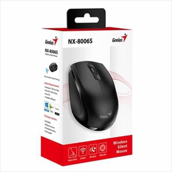 Mus Genius Trådløs Nx 8006S Blueeye Sort