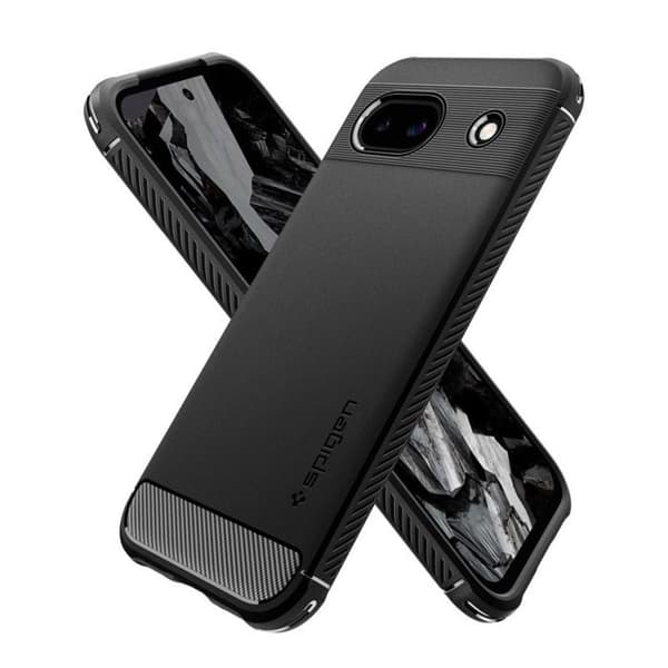 Spigen Rugged Armor – Cover til Google Pixel 8A (Sort)