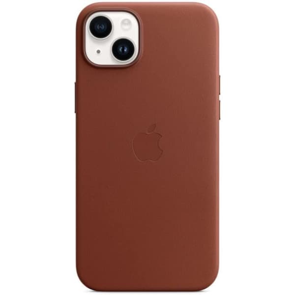 Coque APPLE iPhone 14 Plus läder Umber