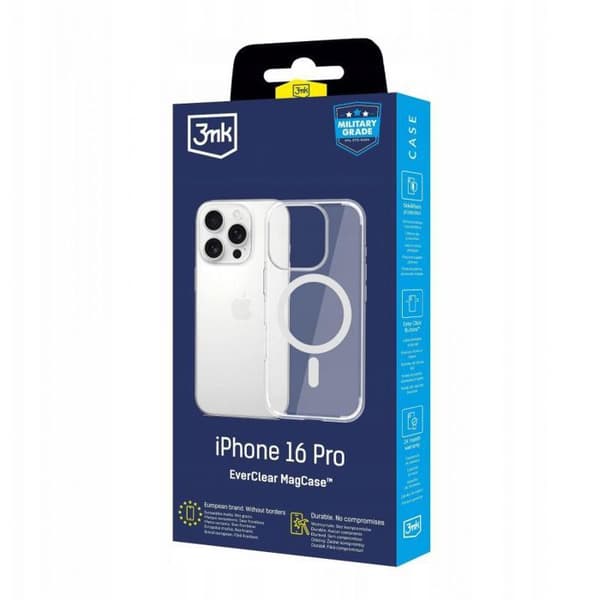Tilbehør - reservedel pda 3mk Etui EverClear MagCase til Apple iPhone 16 Pro