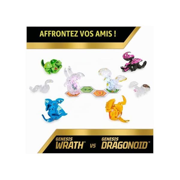 Topp - SPIN MASTER - Bakugan Evolutions Genesis Collection - Ljusande 7 färger - Displayer - Samling strid
