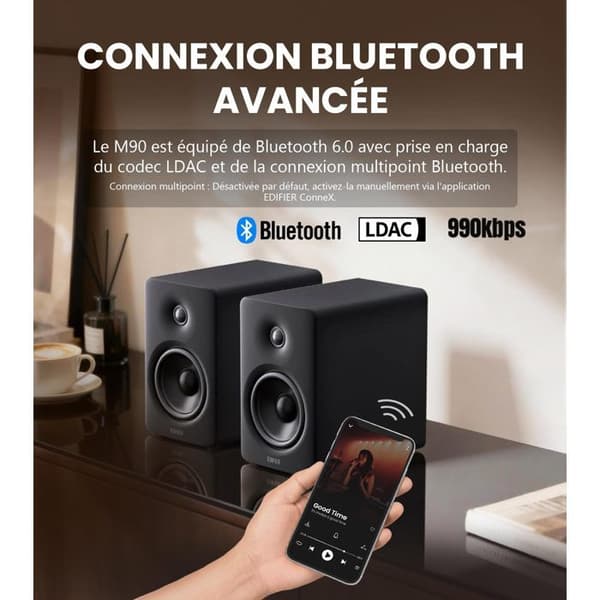 Datorhögtalare - EDIFIER - M90 - 100 W RMS - Bluetooth 6.0 LDAC - HDMI eARC