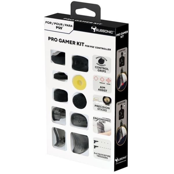 Controller tilpasningssæt - SUBSONIC - Pro Gamer Pack - E-sports tilbehør - Til PS5 controller