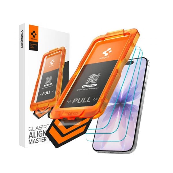 Spigen AlignMaster Slim Transparent hærdet glas skærmbeskyttelse