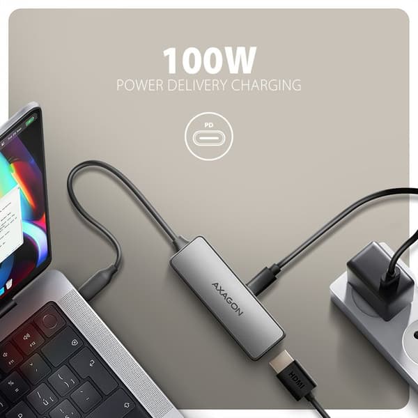 AXAGON USB-C till H-adapter